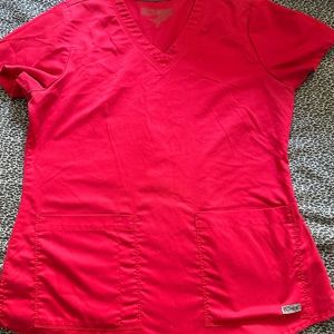 Grey’s Anatomy by Barco Scrub Top Red